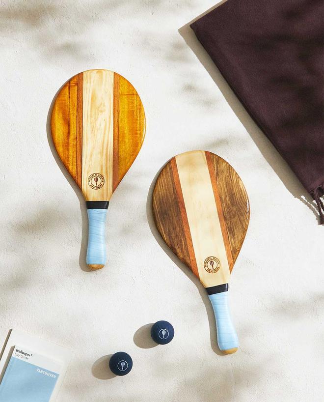 Juego de raquetas de madera de Frescobol, de Zara Home