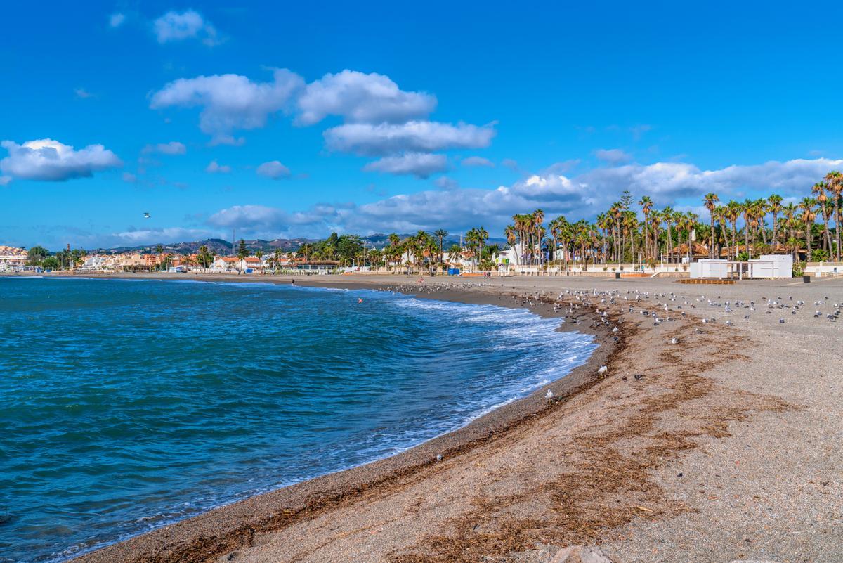 La playa de Torre del Mar