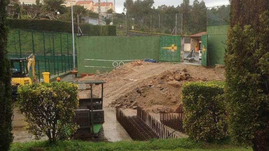 Obras en el interior del Casino, el pasado marzo.