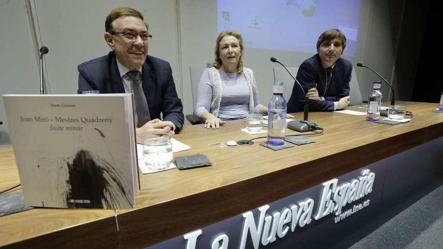 De izquierda a derecha, Juan Vázquez, Marta Cureses de la Vega y Alfonso Palacio.