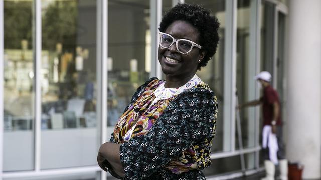 Elvira Dyangani Ose, antes de su primera intervención pública como nueva directora del Macba.