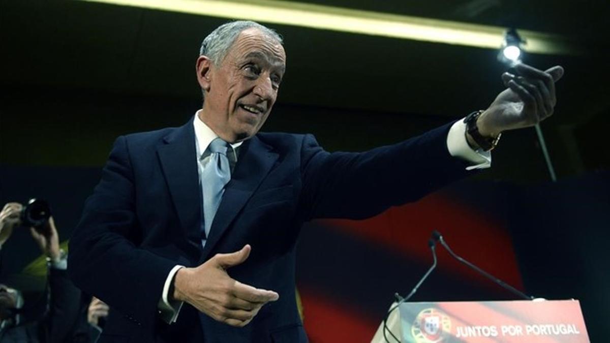 El candidato a la Presidencia de Portugal,  Marcelo Rebelo de Sousa.