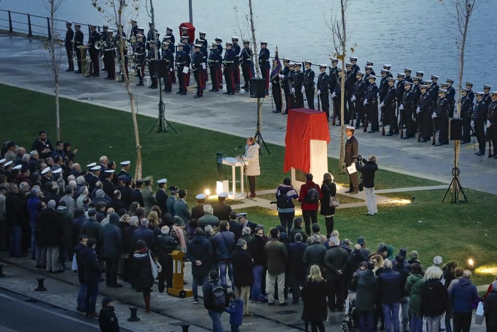 Vigo celebra el 500 aniversario de ka expedición de la primera vuelta al mundo en un acto solemne con arriado de bandera.