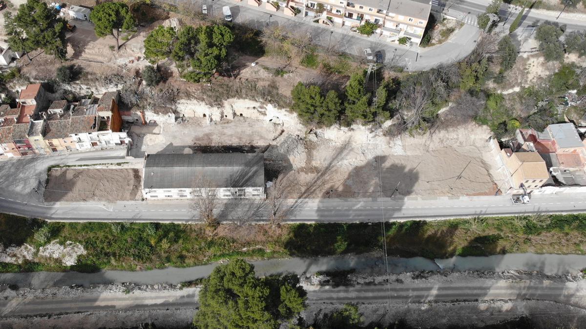 Imagen aérea de la zona de Cantereria donde se han planificado los trabajos.