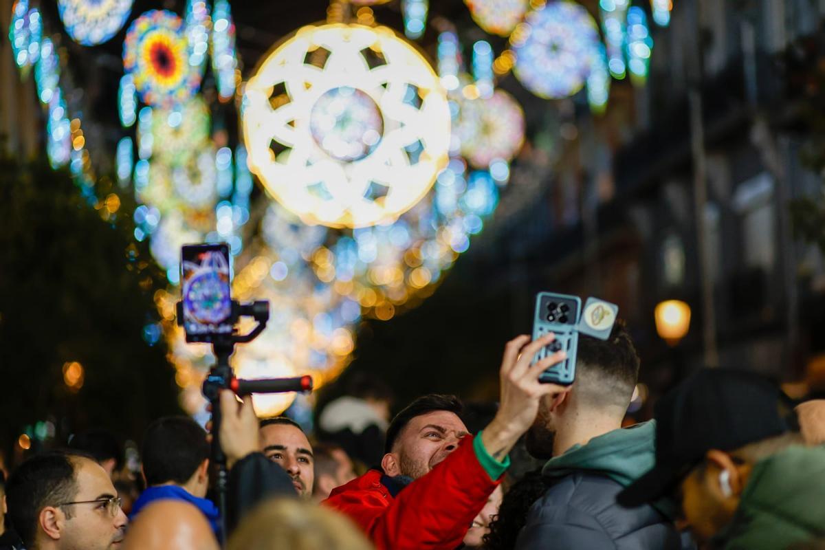 Inauguración de las luces de Sueca-Literato Azorín