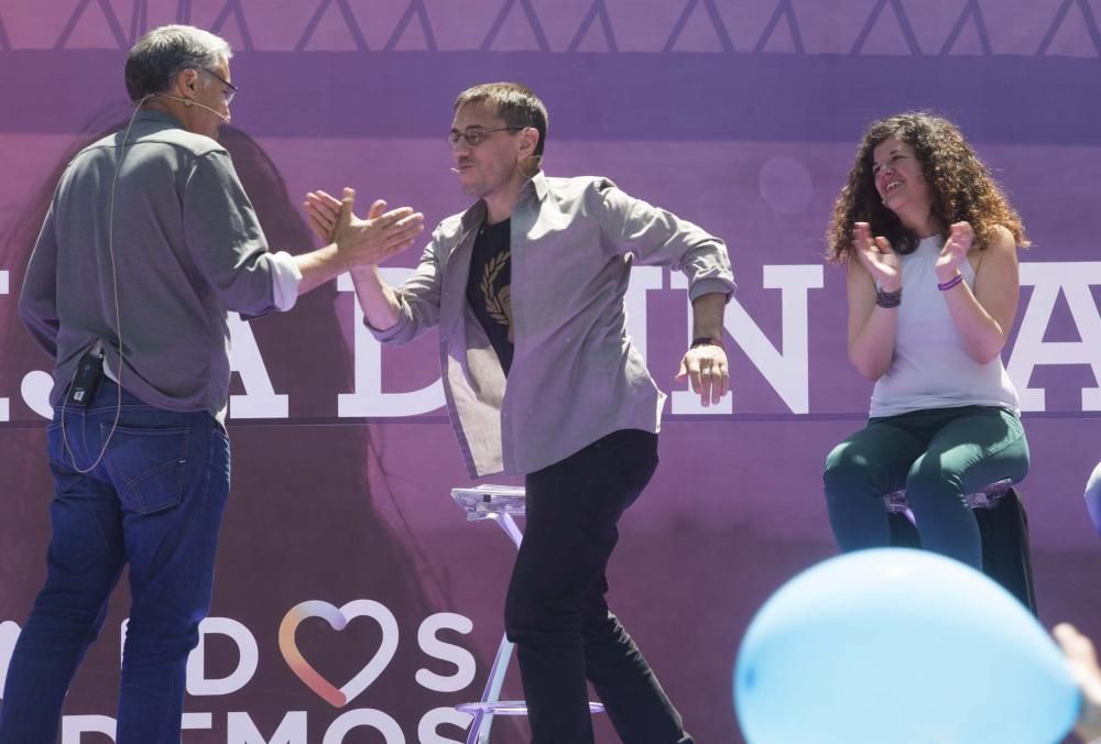 Acto electoral de Podemos en Oviedo con Juan Carlos Monedero