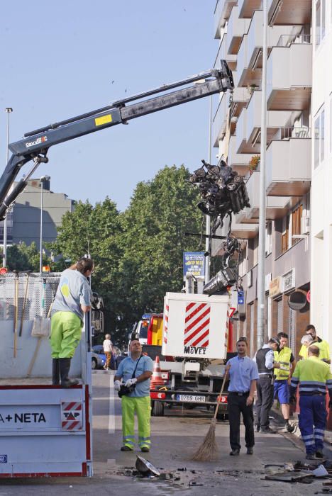 Accident de trànsit a la zona dels Maristes de Girona