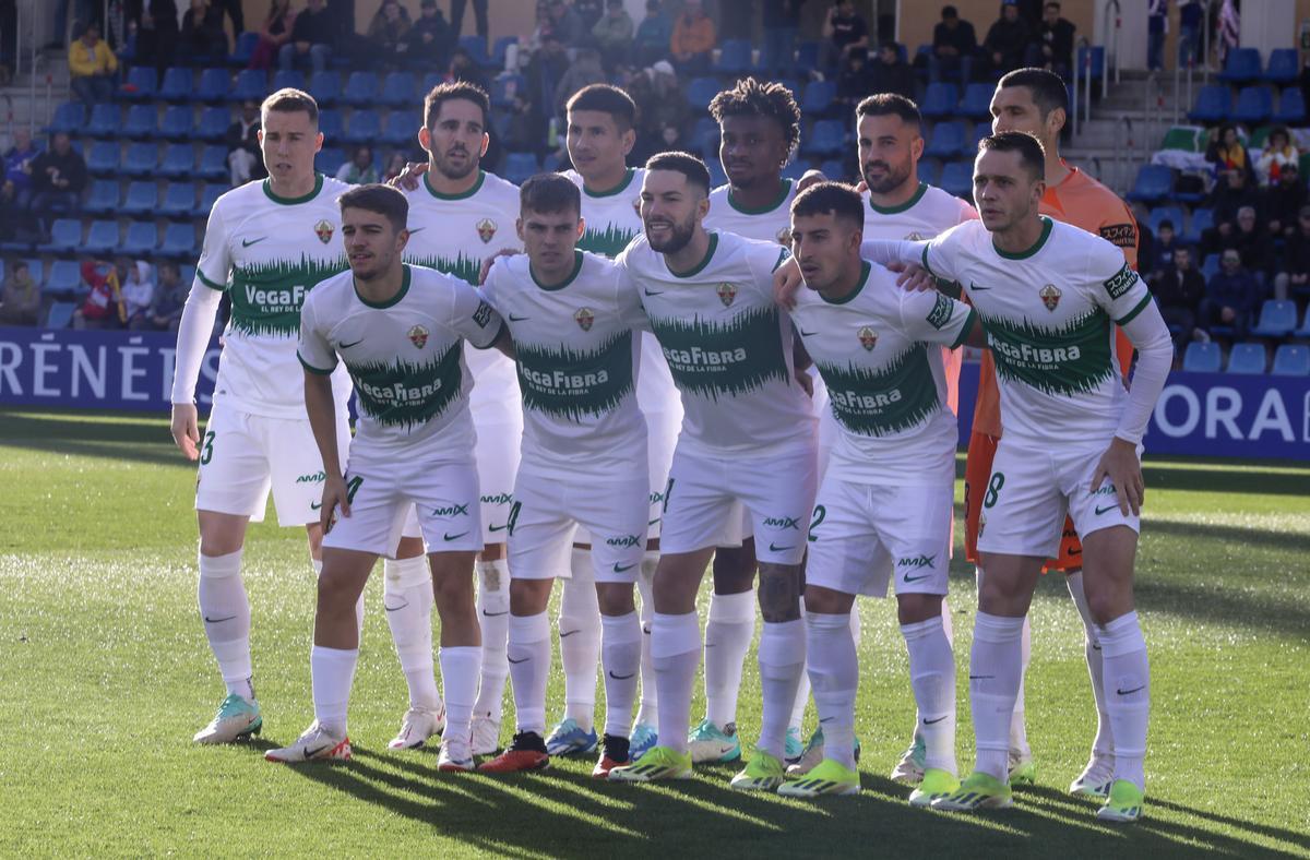 Once inicial que presentó el Elche en Andorra