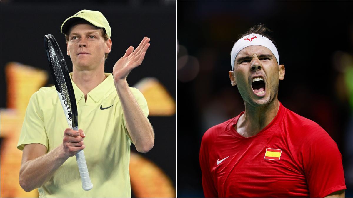 Jannik Sinner y Rafa Nadal
