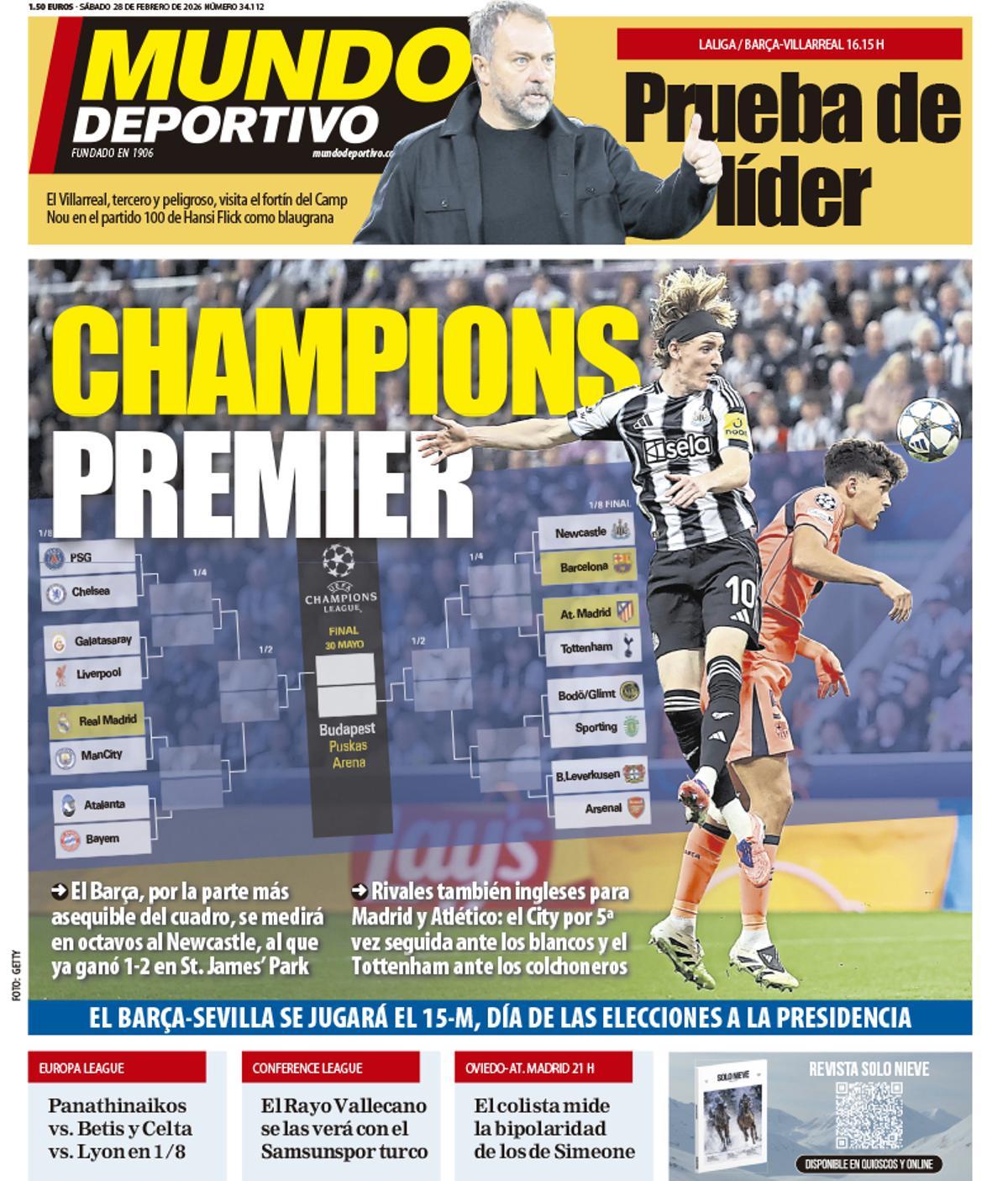 Estas son las portadas de la prensa deportiva de hoy Estas son las portadas de la prensa deportiva de hoy