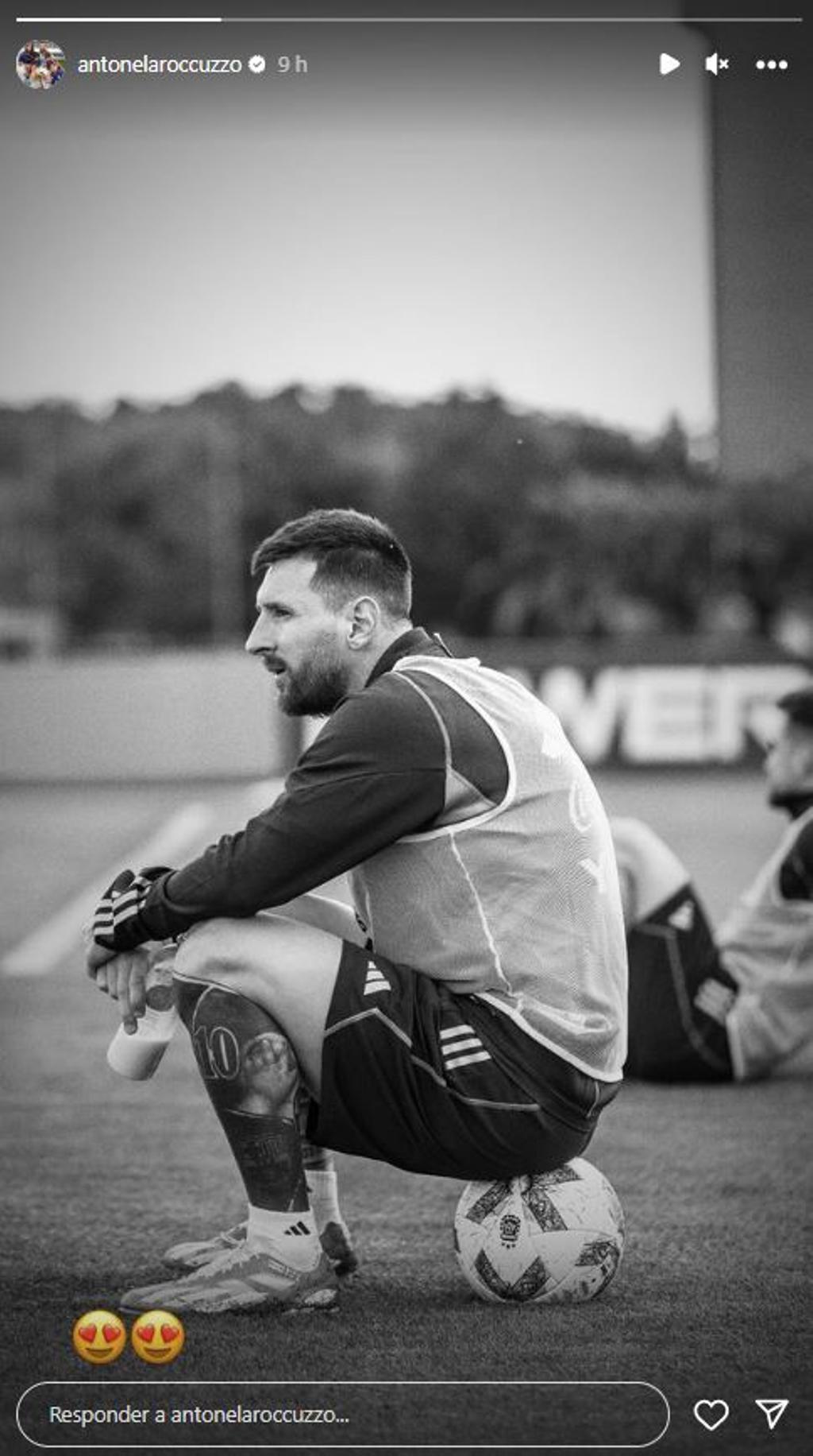 Antonela Roccuzzo sube una foto de Leo Messi ante los rumores de crisis