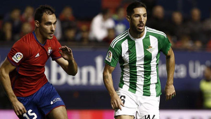 El Betis gana al Osasuna en el último minuto