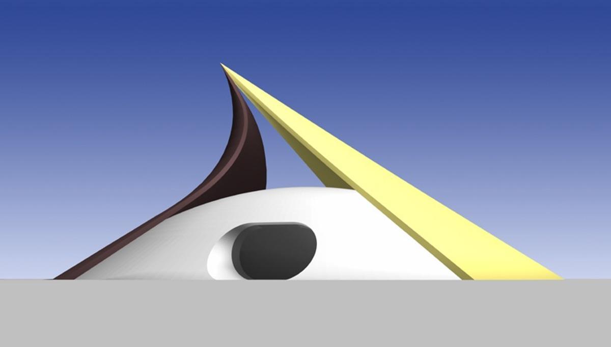 Imagen renderizada de la cúpula proyectada por el arquitecto.