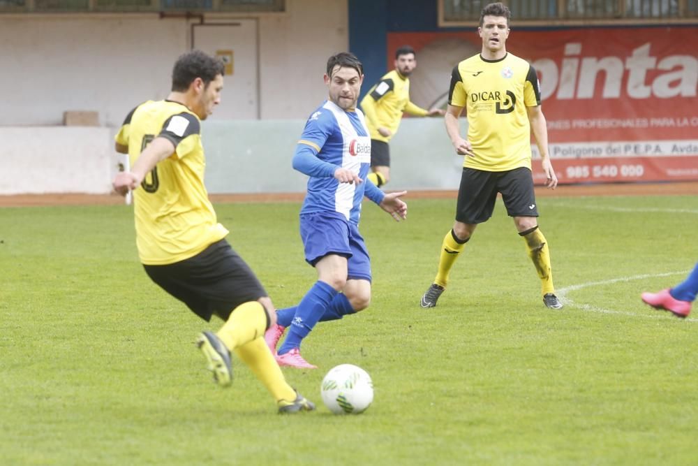 El partido entre el Avilés y el Llanera, en imágenes