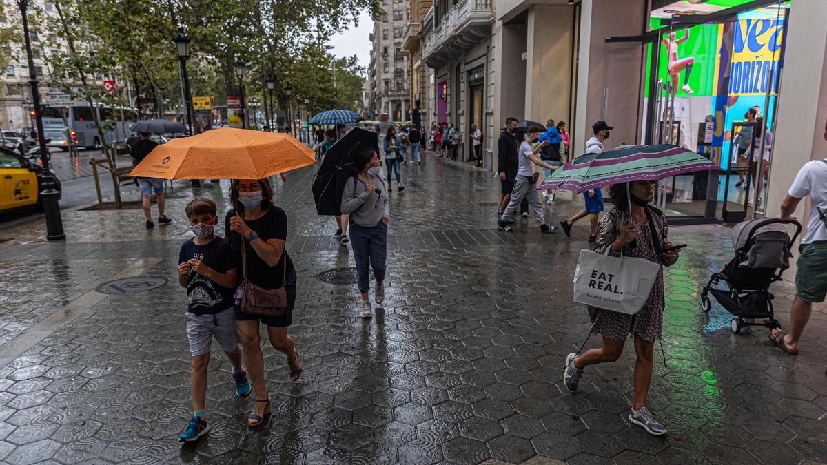 Lluvias en Barcelona