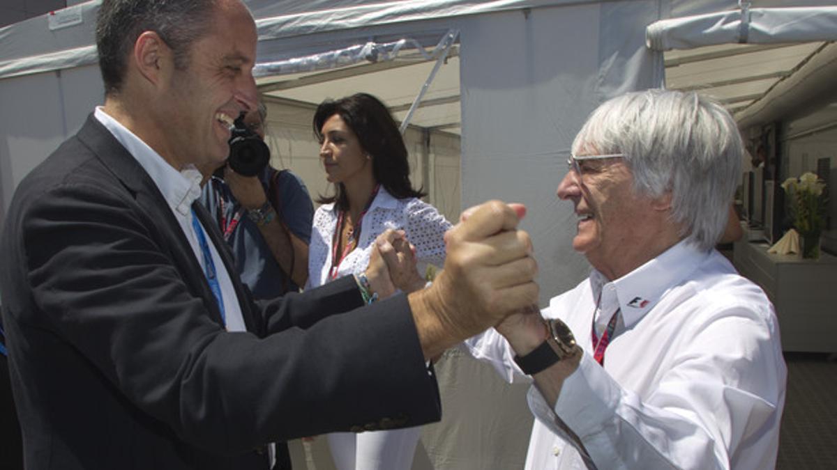 Bernie Ecclestone y Francisco Camps, en una foto de archivo