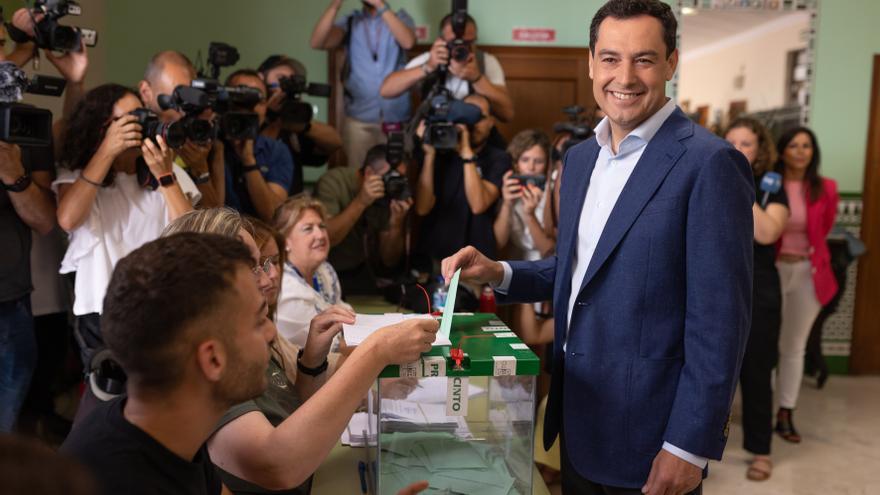 Los candidatos andaluces votan y animan a votar