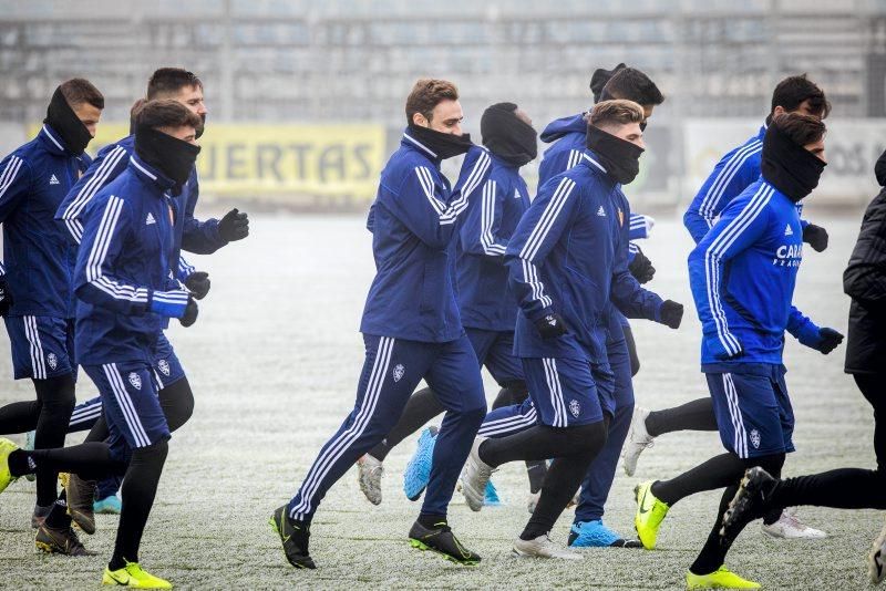 Entrenamiento del 13 de enero del Real Zaragoza