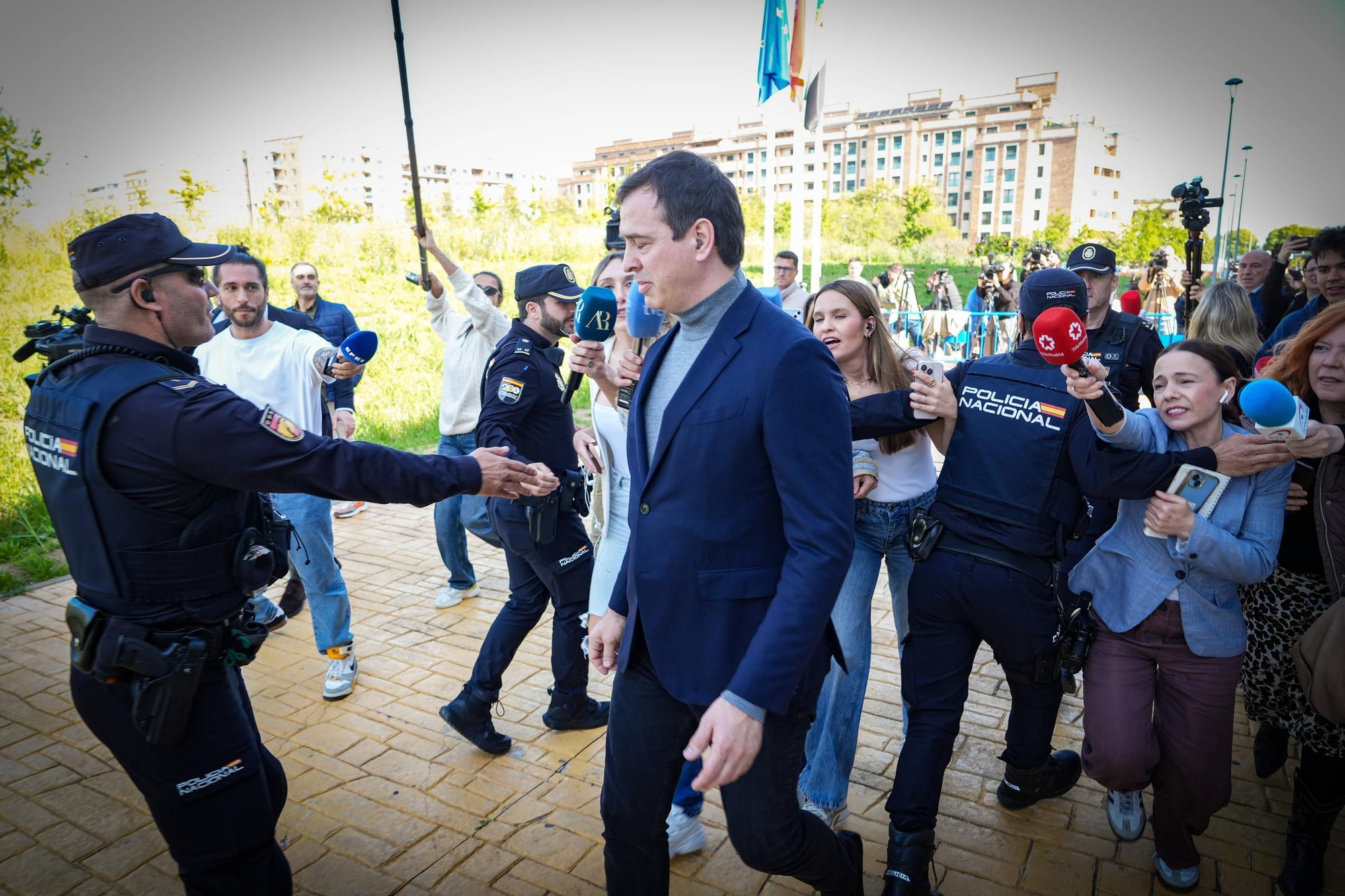 David Sánchez declara en los juzgados de Badajoz