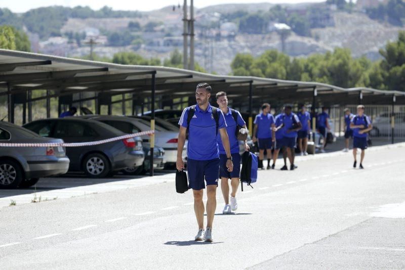 Salida del Real Zaragoza hacia Boltaña