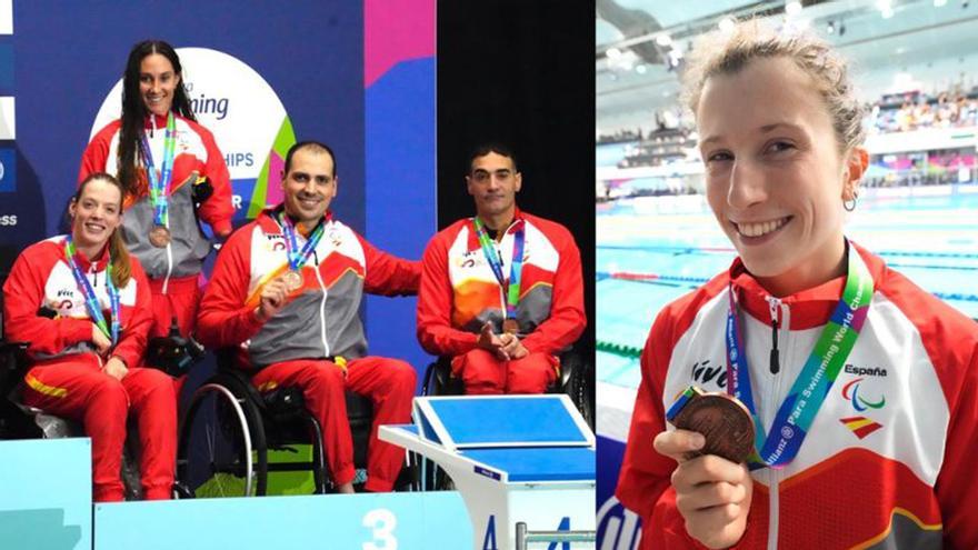 Bronce para Nahia Zudaire y para el relevo español en la tercera jornada el Mundial de Natación Paralímpica