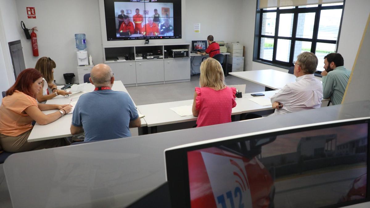 Ximo Puig preside la reunión del Cecopi.