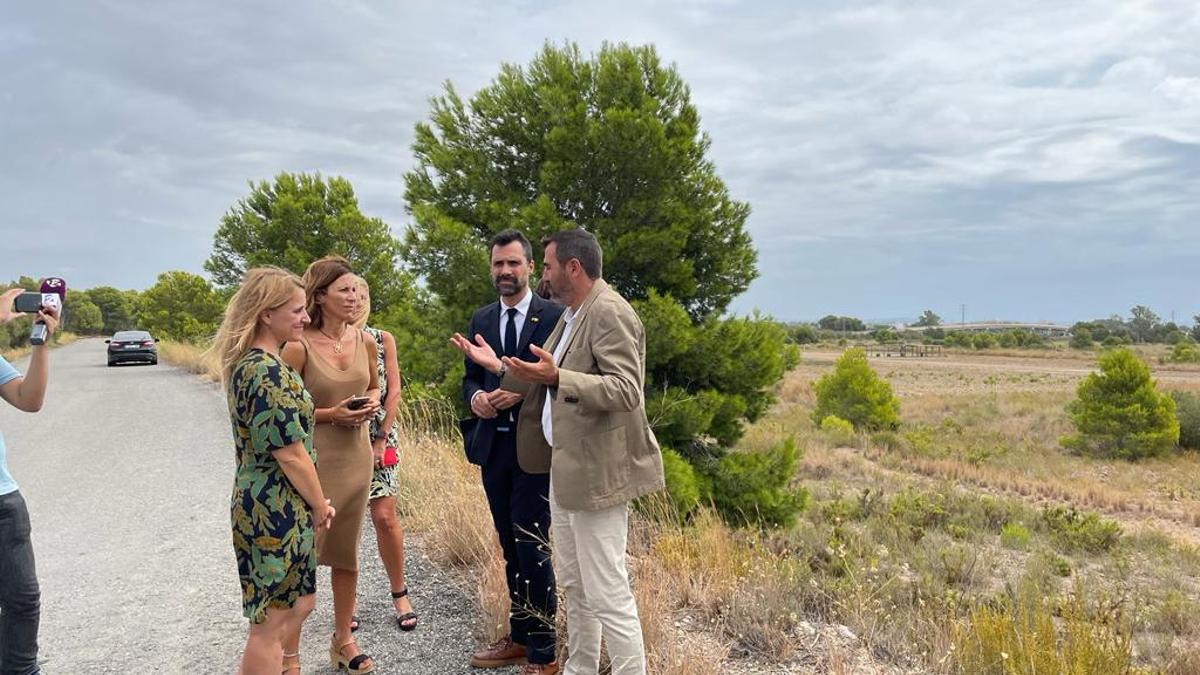 Presentación del proyecto industrial en Els Comellarets, en septiembre del año pasado.
