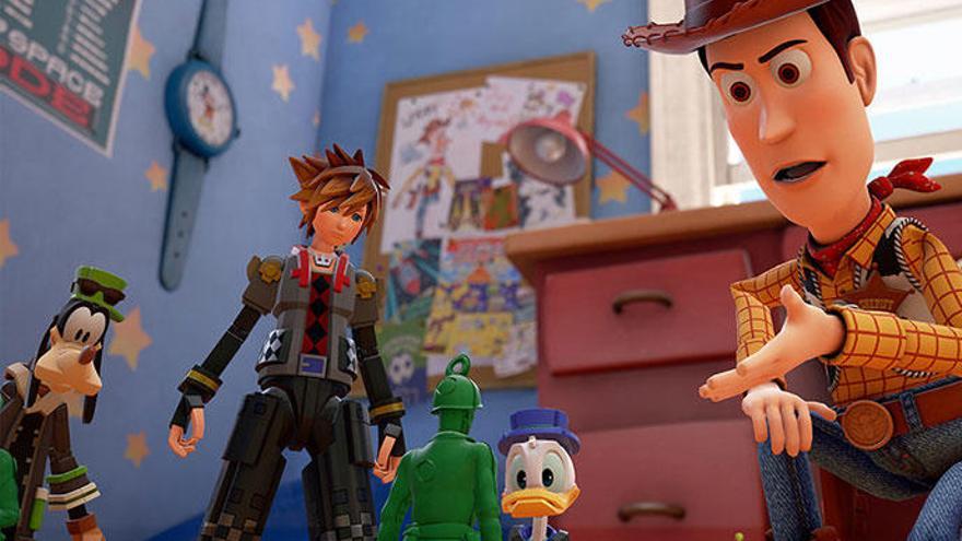 Sora, Donald y Goofy visitarán la habitación de Andy