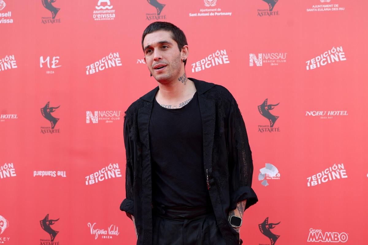 Víctor Elías, el año pasado, en la alfombra roja de la gala de los Premios Astarté de Ibicine.