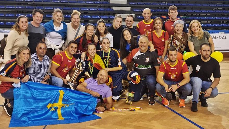 El sueño de Sara Roces, campeona, máxima goleadora y mejor jugadora del Europeo de hockey sobre patines