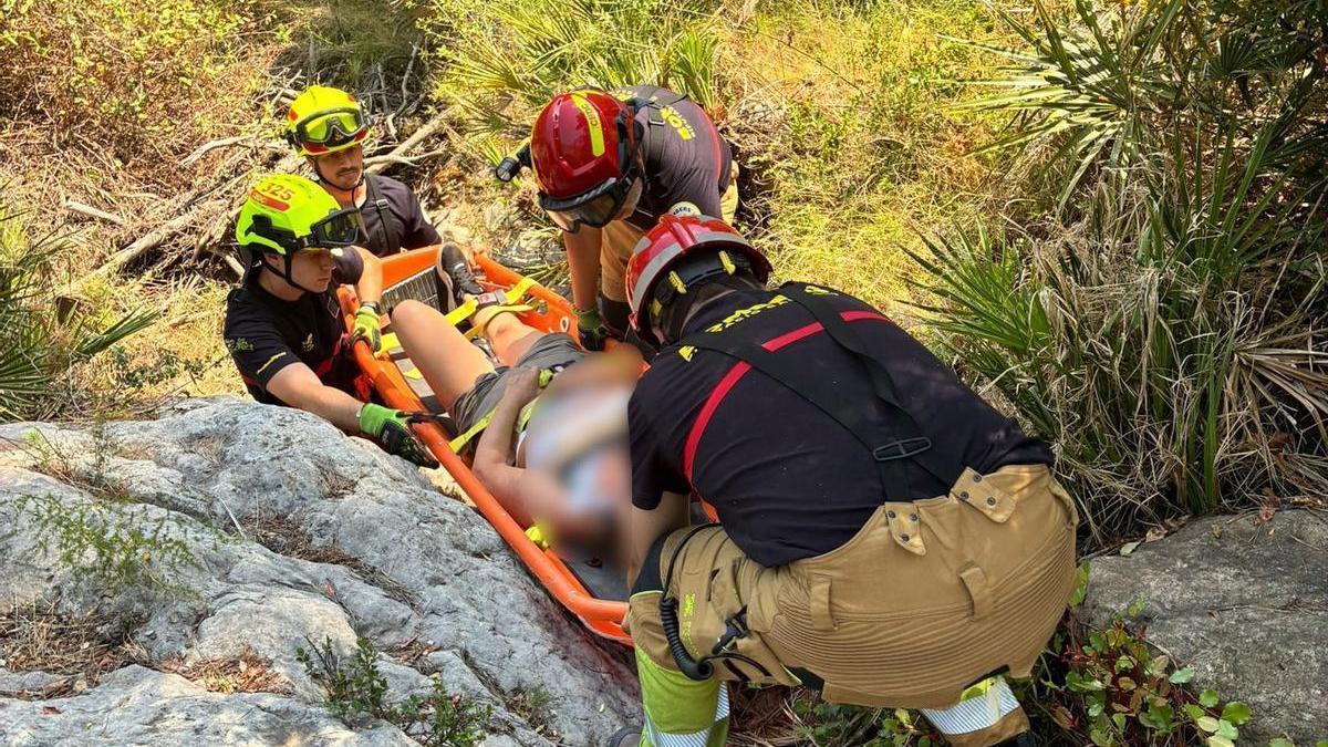 Rescate de una mujer en Cabanes