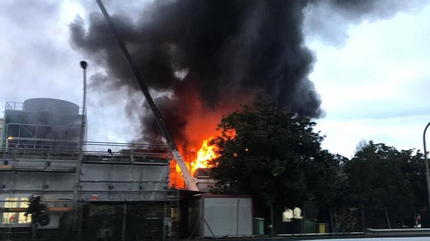 Incendio en la fábrica el 5 de diciembre