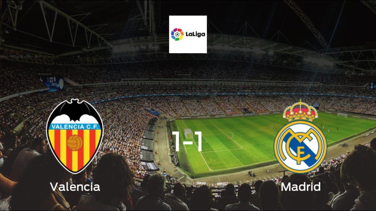 Real Madrid drop points against Valencia: 1-1 at Mestalla