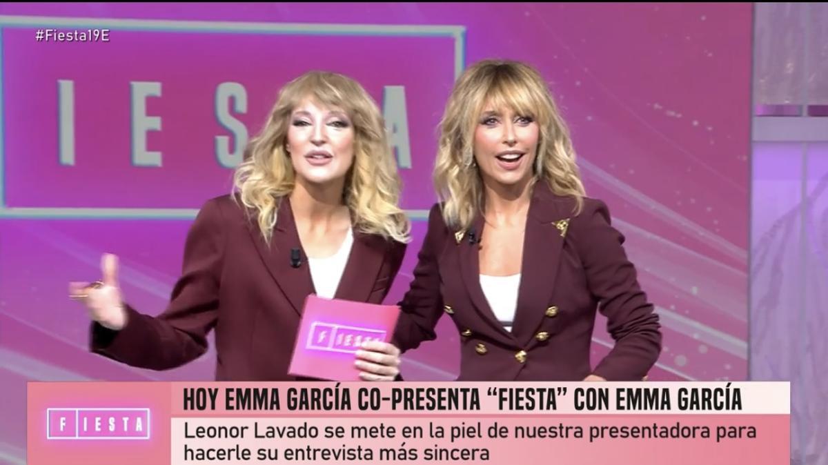 Emma García alucina al ver cómo la está imitando Leonor Lavado.