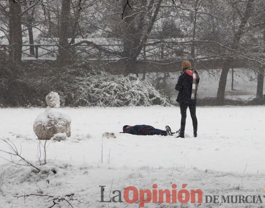 Nieve en las Fuentes del Marqués de Caravaca