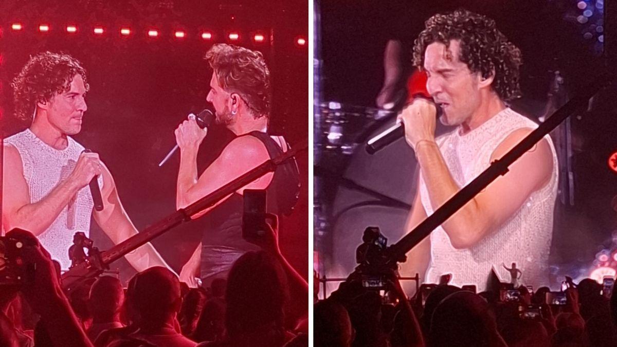 Vídeo | David Bisbal y Manuel Carrasco, juntos en el Estadio de la Cartuja