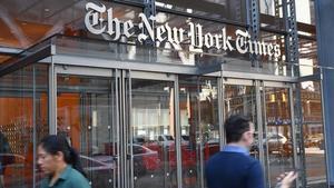 Fachada del edificio que alberga la redacción de ’The New York Times.