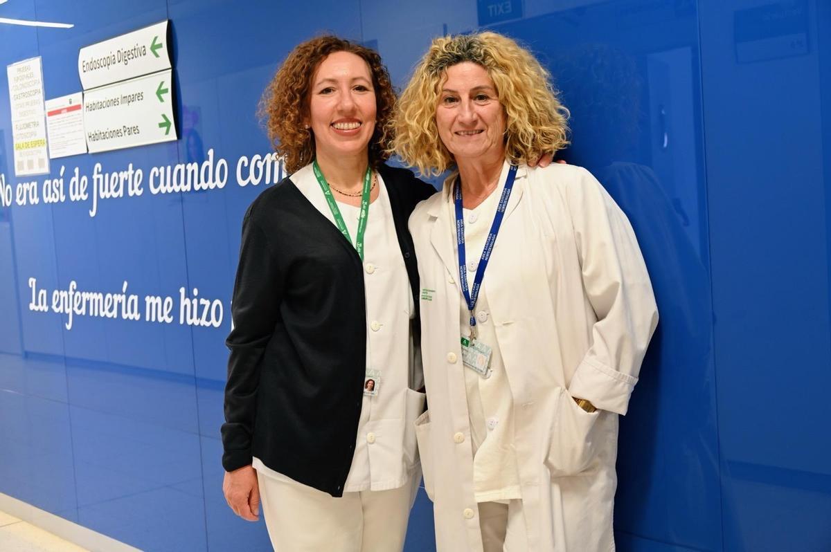 Ana María Acosta junto a María Paz Piña