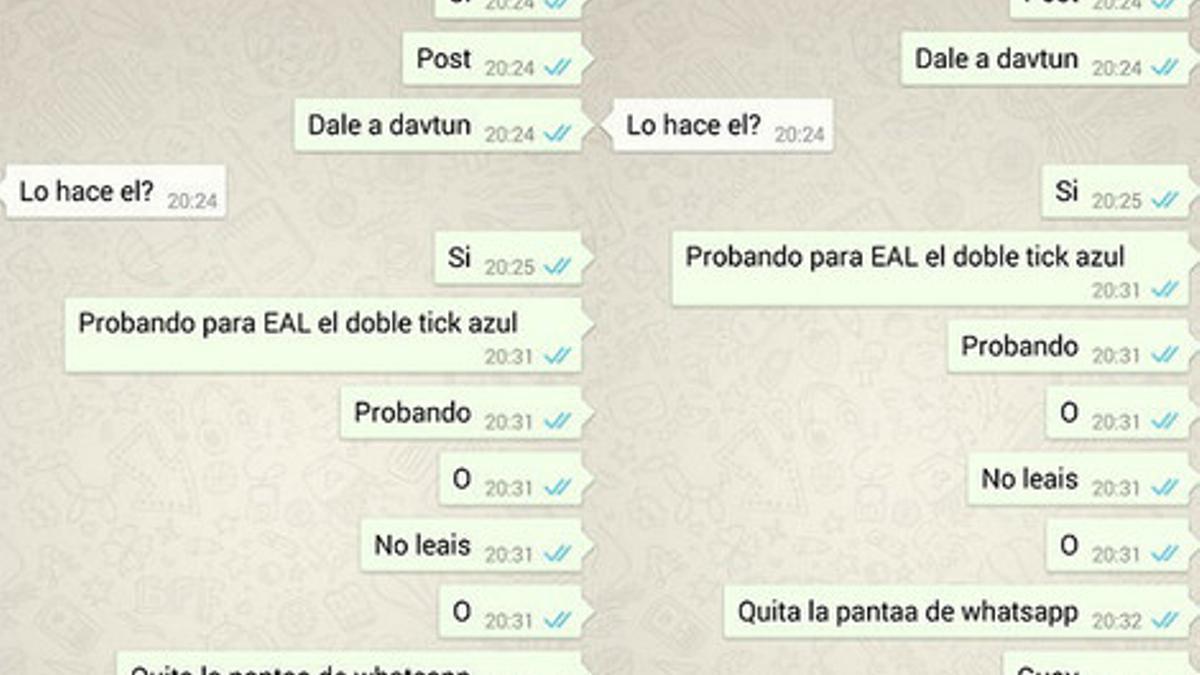 WhatsApp ha puesto en marcha el doble 'check'.