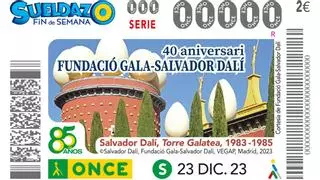 El 40è aniversari de la Fundació Gala-Salvador Dalí, protagonista de 5,5 milions de cupons de l’ONCE
