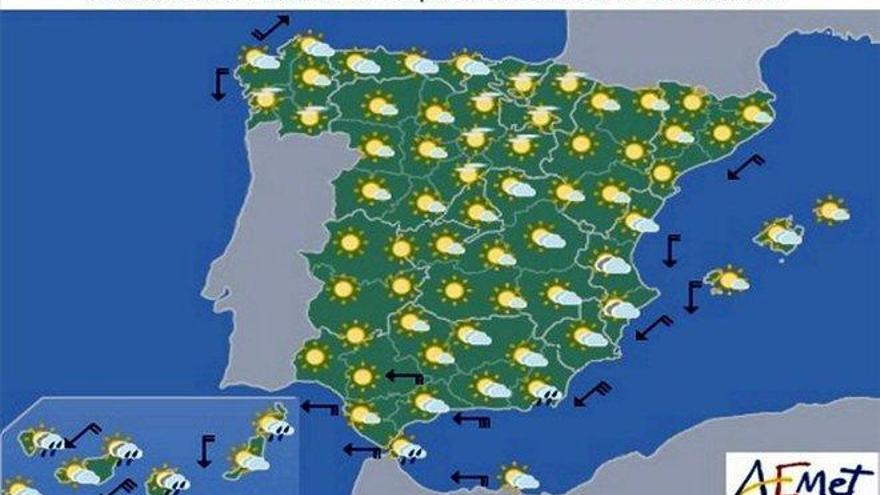 Aemet: Pronóstico del tiempo en toda España para este miércoles