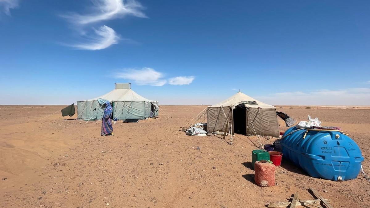 Campamentos de refugiados de Sahara.