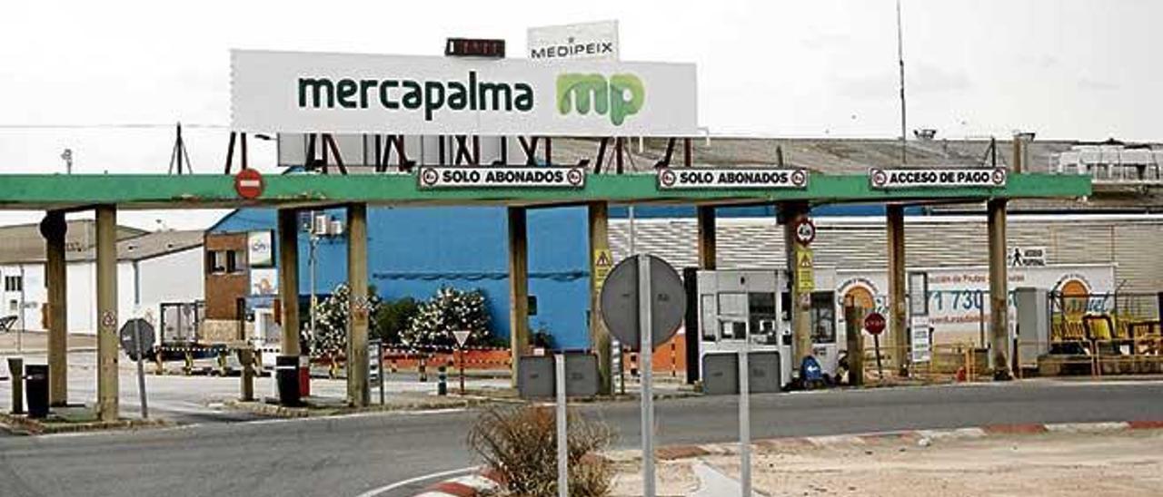 Entrada al recinto Mercapalma, donde se encuentra el matadero.