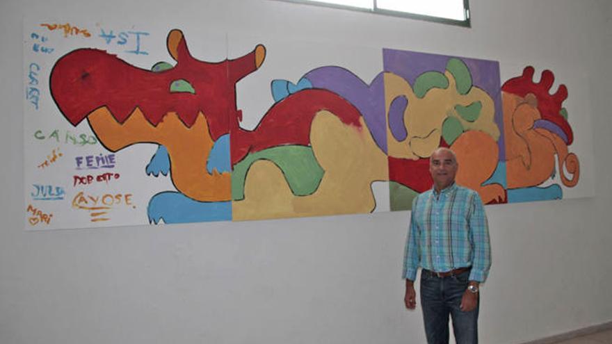 El Centro Sociocultural de Arrecife se llena de arte y color con la obra de los usuarios de Adislan