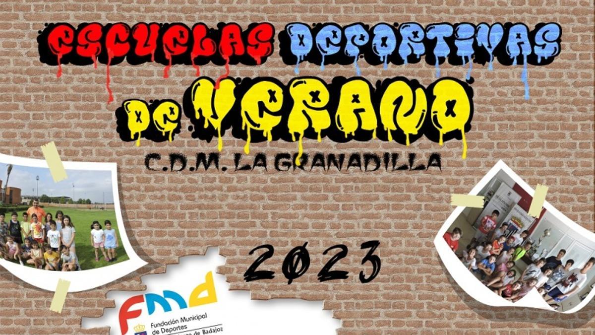 Cartel de las escuelas deportivas de verano 'La Granadilla 2023'