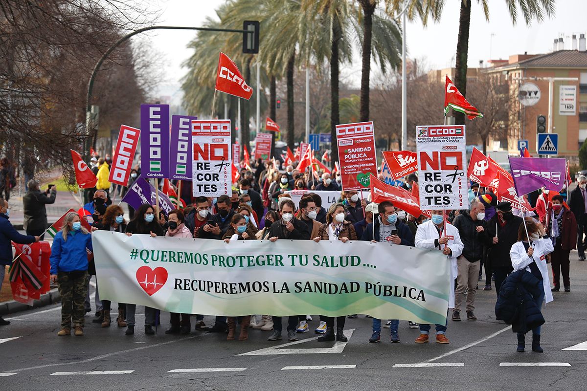 Manifestación en defensa de la sanidad pública