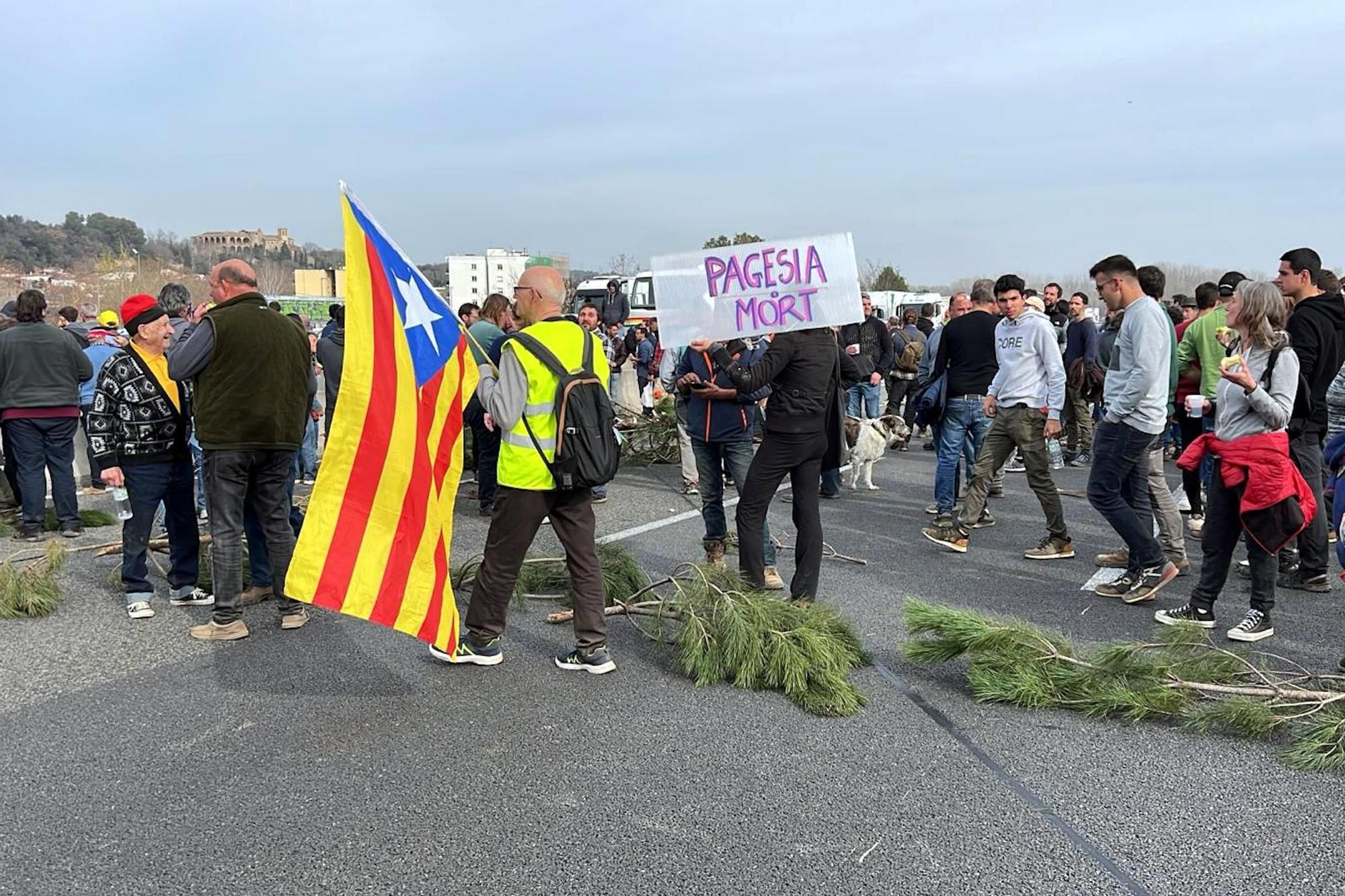 Protesta de la pagesia a Girona