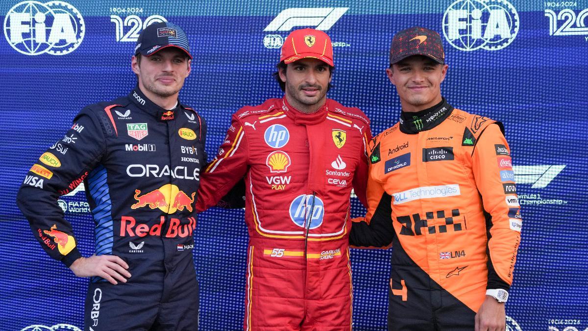 Carlos Sainz ha logrado la pole en México y saldrá escoltado por Verstappen y Norris en la carrera de este domingo en México