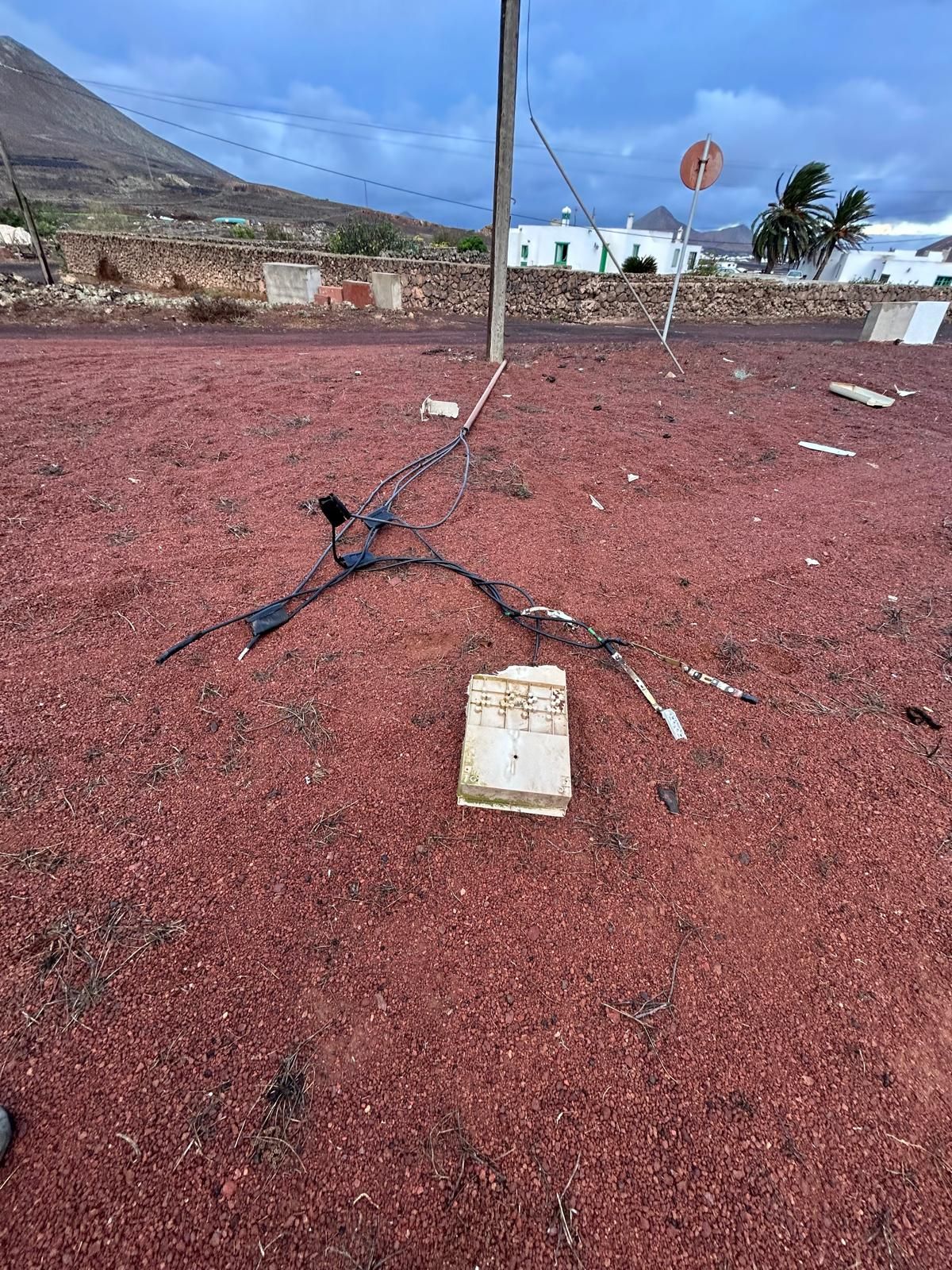 Los efectos de la borrasca Claudia en Lanzarote