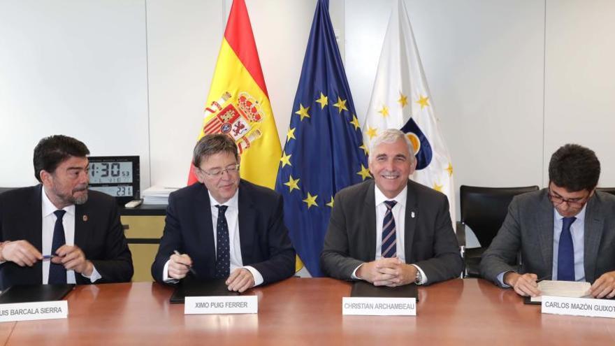 Acuerdo a cuatro bandas para descongestionar el Acceso Sur a Alicante con un nuevo vial por detrás de la EUIPO